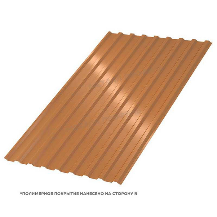 Профлист Металл Профиль МП20 0.5 AGNETA® двусторонний Copper/Copper, Медный/Медный R