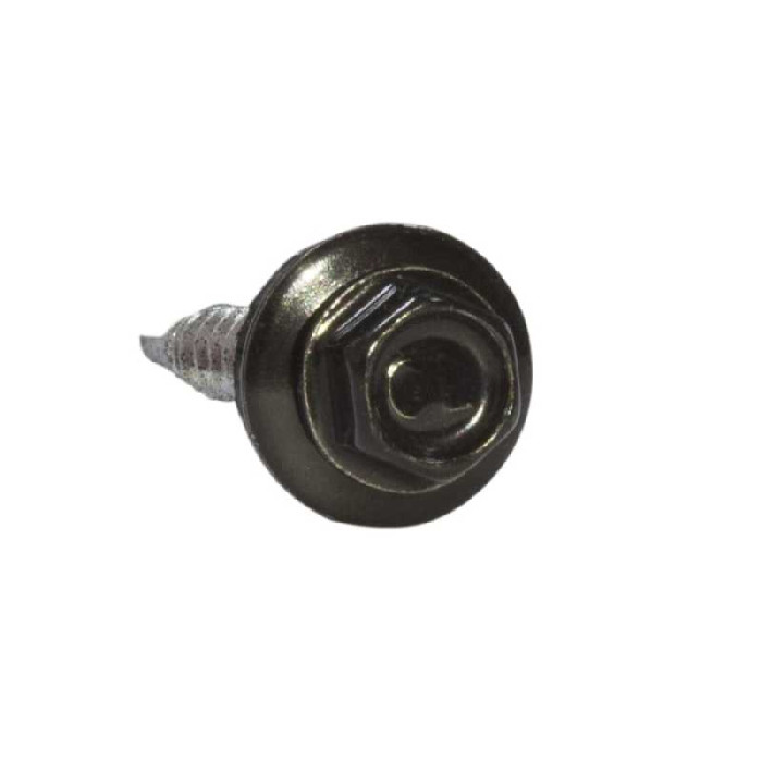 Саморез кровельный Daxmer 4,8х29 RAL 9005 (250) сверло №1