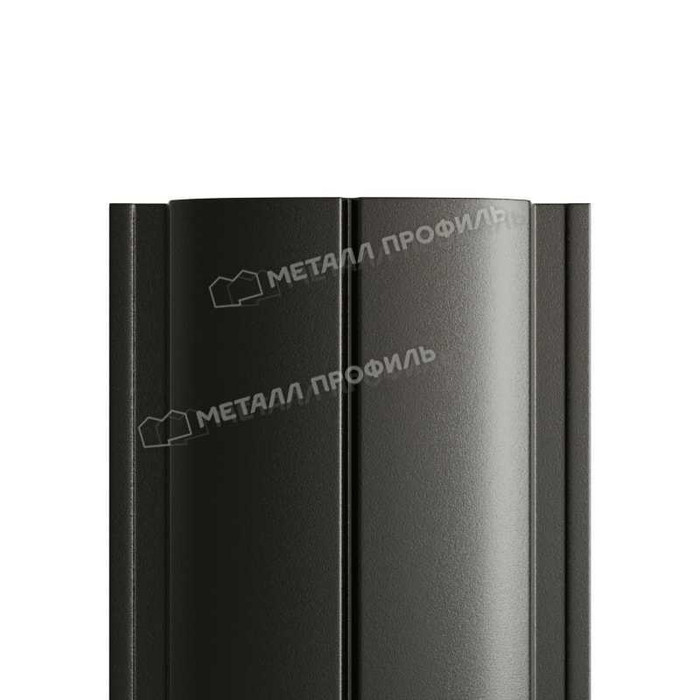 Штакетник Металл Профиль ELLIPSE-T 0,5 PURMAN® RAL9005 Черный темный